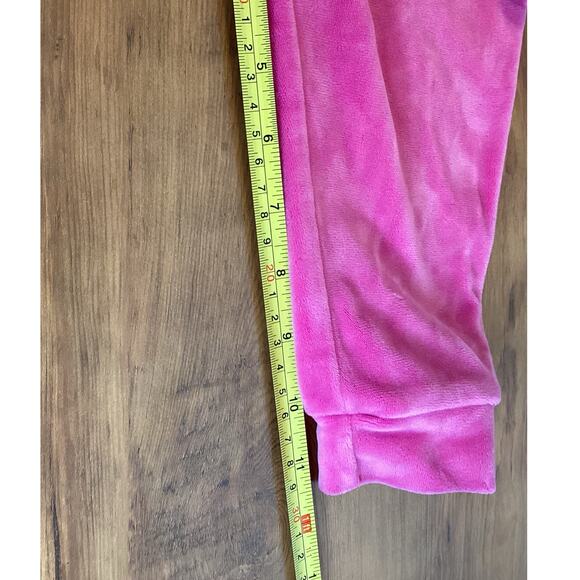 Btween Velour Sweatpants Sweatshirt Set Hot Pink Velvet Ruffles Size 24 Months - Picture 12 of 12